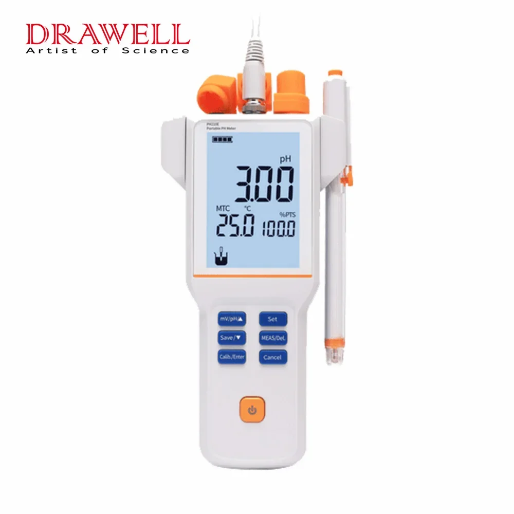 เครื่องวัดค่า pH/ORP/ISE แบบมือถือ เครื่องวัดค่า pH ในห้องปฏิบัติการ เครื่องทดสอบน้ำในห้องปฏิบัติการ เครื่องวิเคราะห์หลายพารามิเตอร์แบบมือถือ