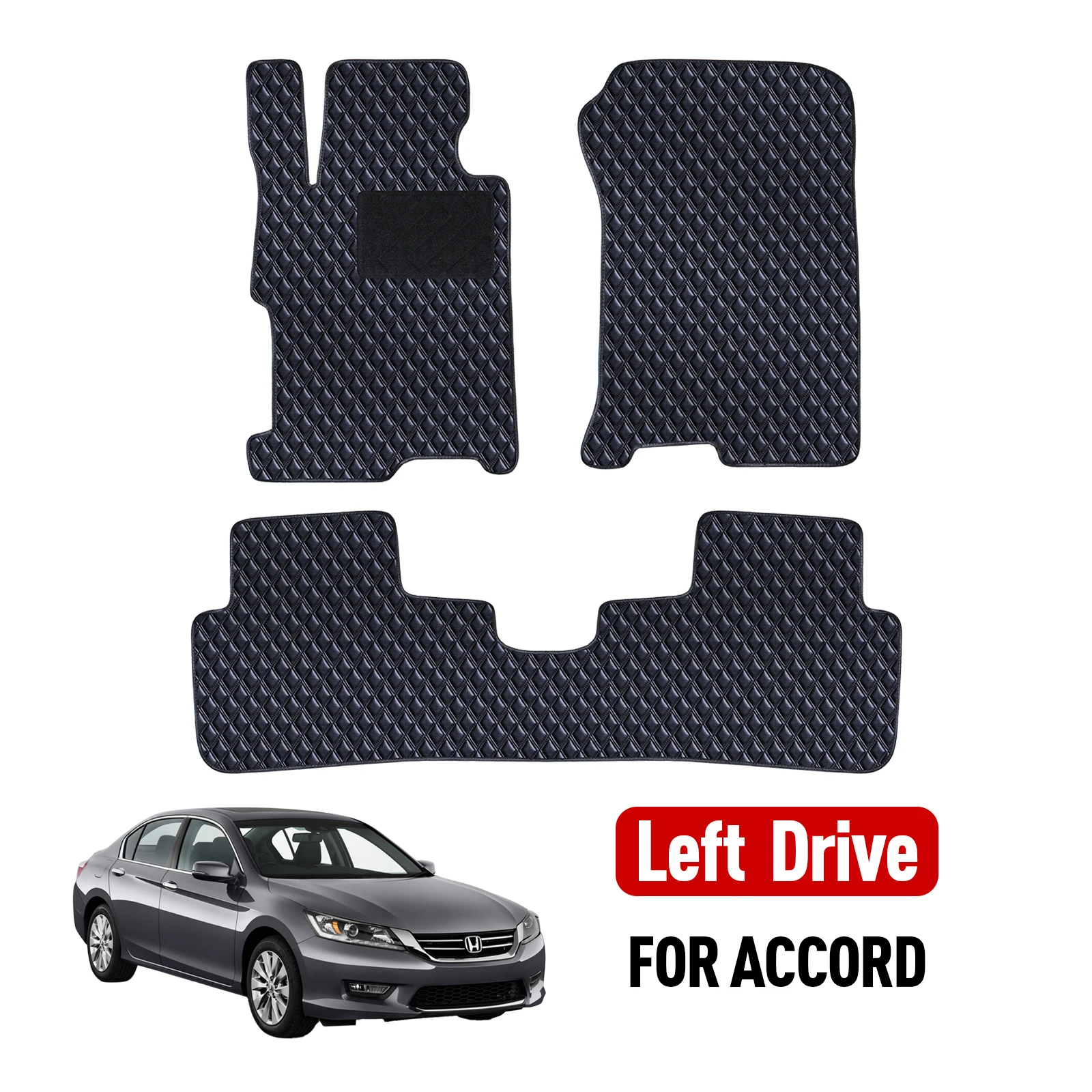 

Custom car floor mat for Honda Accord 2013 2014 2015 2016 2017 Carpet Cover Waterproof Non-slip Protector Accessories parts