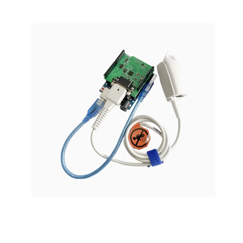 Finger clip pulse oximeter sensor infrared blood oxygen saturation detection module development kit