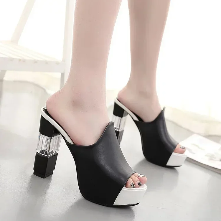 2024 Hot Sell New Spring Summer High Heel Women's Sandals Korean Style Wedge Platform Sandals Fashionable Stilettos for Women