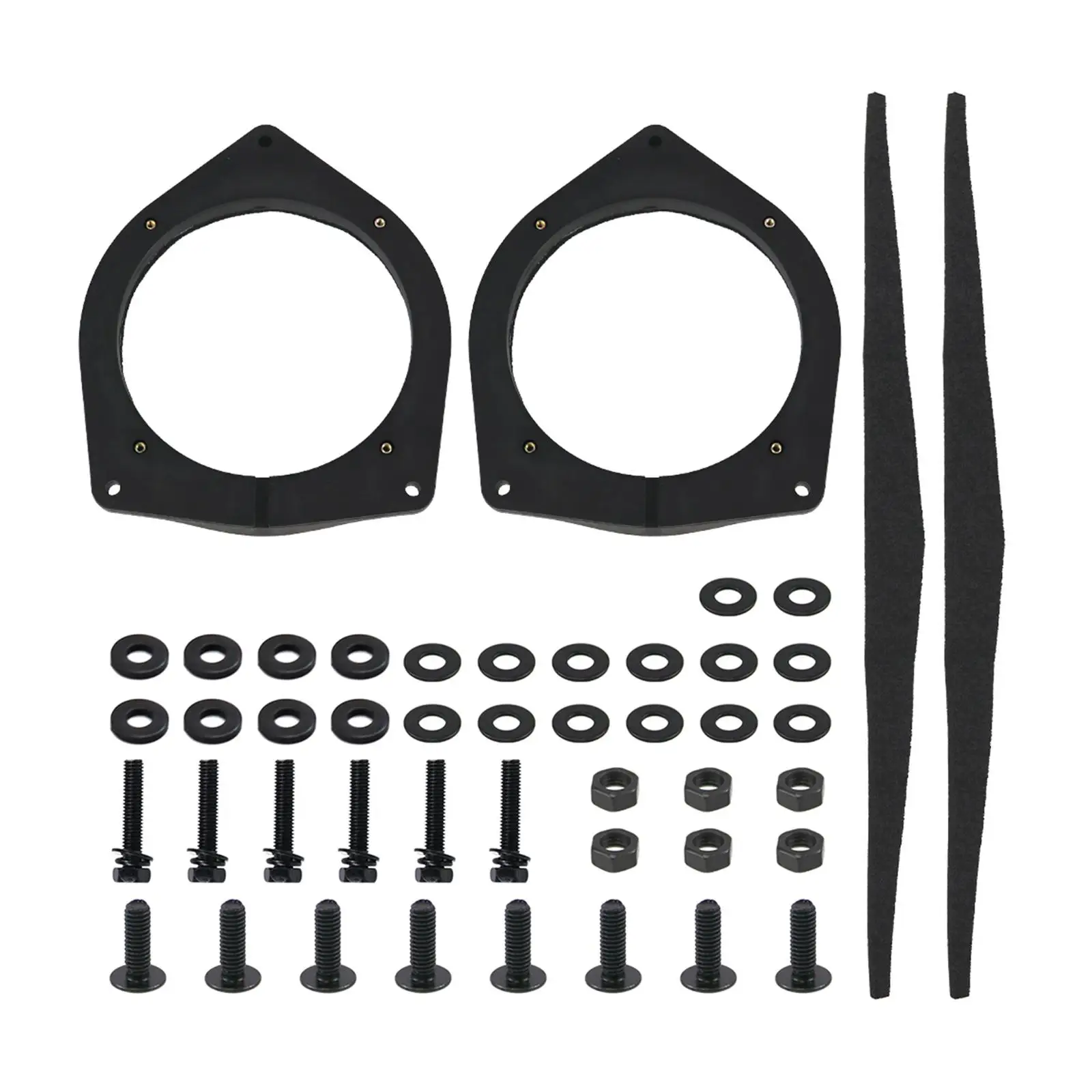 Car Door Speaker Spacer Bracket Adapter Ring for Hiace Van Wagon Regius Ace Vehicle Audio 165mm Speaker Install Kit