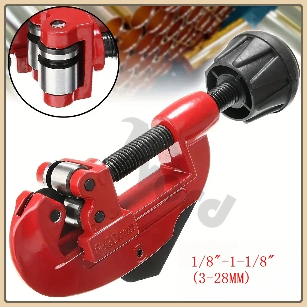 1PC Heavy Duty Pipe Cutter 1/8 to 1-1/8 Inch(3 to 28 mm) for Copper Aluminum Stainless Steel Tubing Cutting Tool