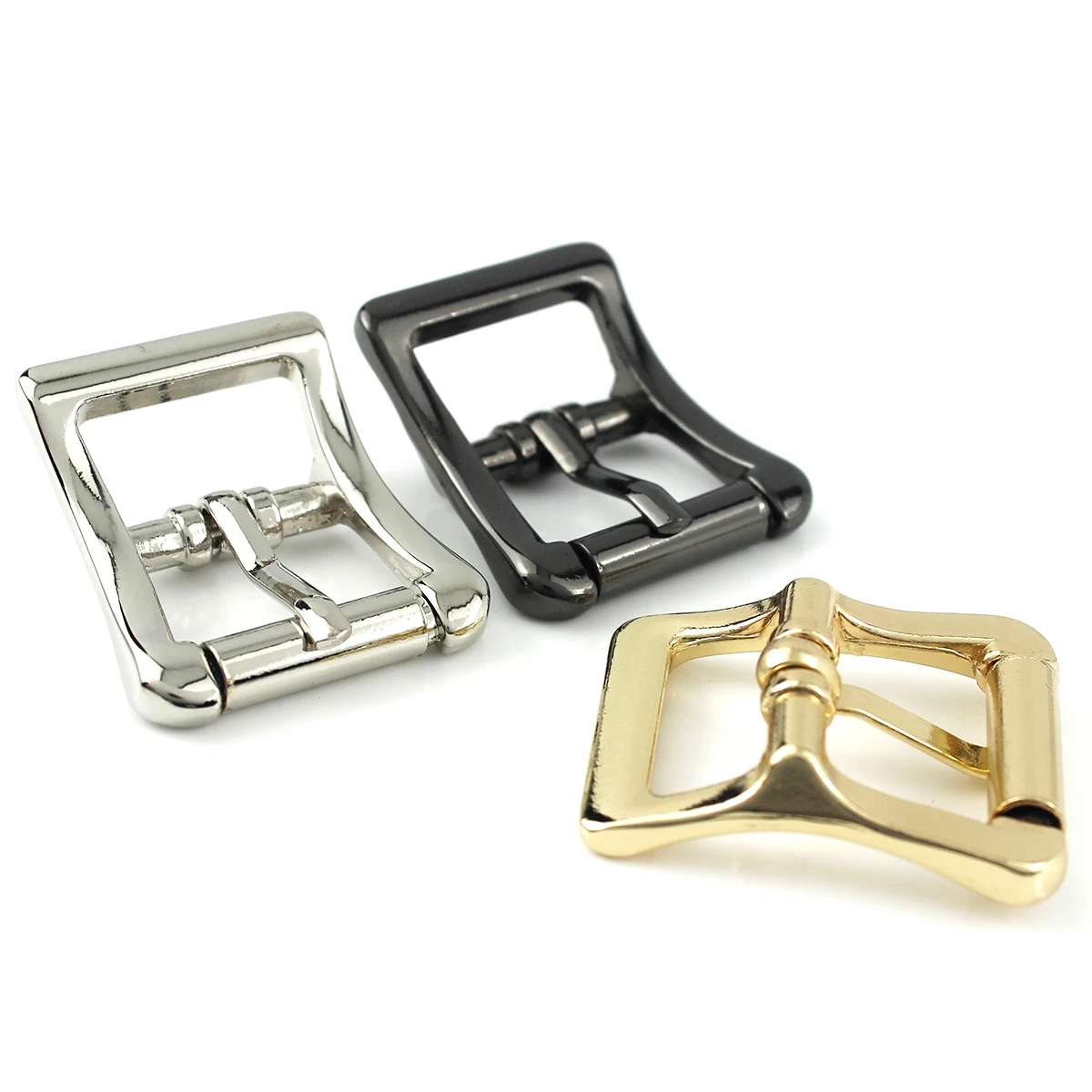 1 Piece Roller Buckle Bag Strap Adjustable Buckle Tri Glider Pin Buckle Leather Craft Bag Parts Strap Webbing Accessories