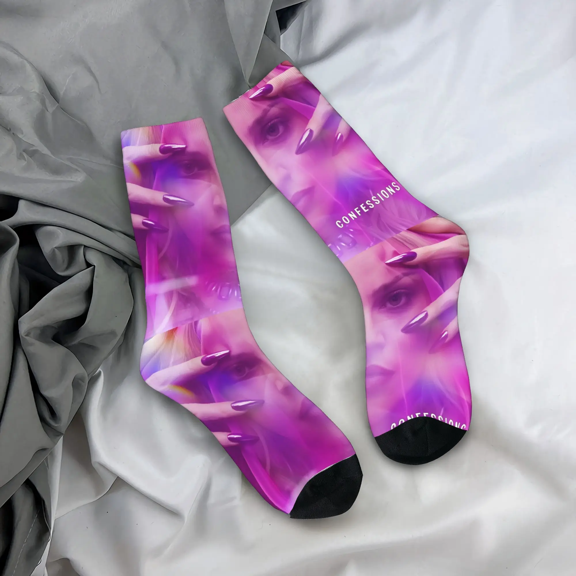 

I Feel So Free Socks M-MadonnaS Graphic Stockings Anti-Slip Women Men Socks Medium Soft Autumn Gothic Running Sports Socks