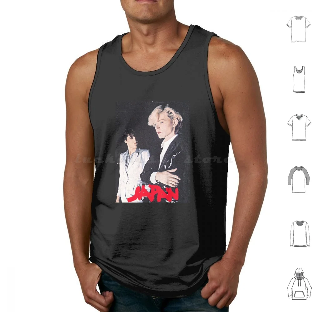 Japan The Band-David Sylvian _ Amp _ Steve Jansen Tank Tops Print Cotton Vintage Retro Duran Duran Music Duran 80s Band Pop