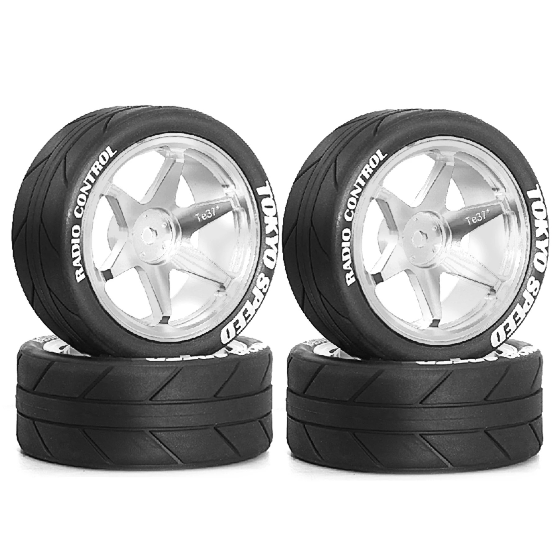 RC Wheels and Tires Metal Wheel Rims for Tamiya TT01 TT02 XV01 TA06 A959 PTG2 HPI KYOSHO PTG2 1:10 Street Touring Drift Car