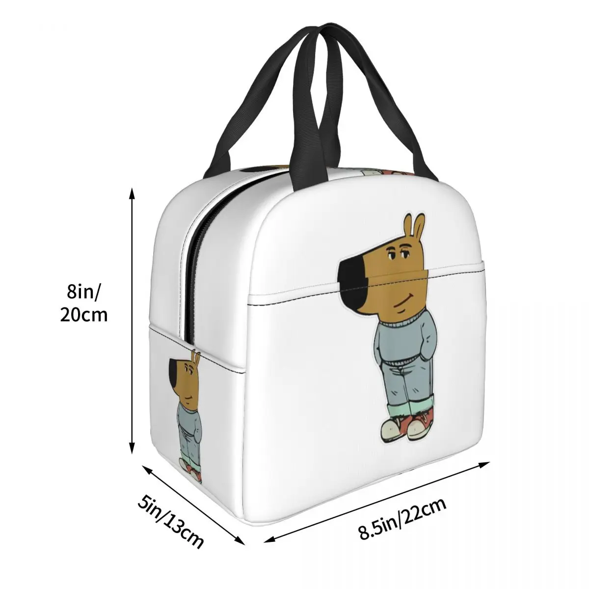 مضحك أنا مجرد رجل البرد ميمي معزول أكياس الغداء حقيبة للحفاظ على البرودة وجبة الحاويات كبيرة حمل علب الاغذية للرجال النساء كلية