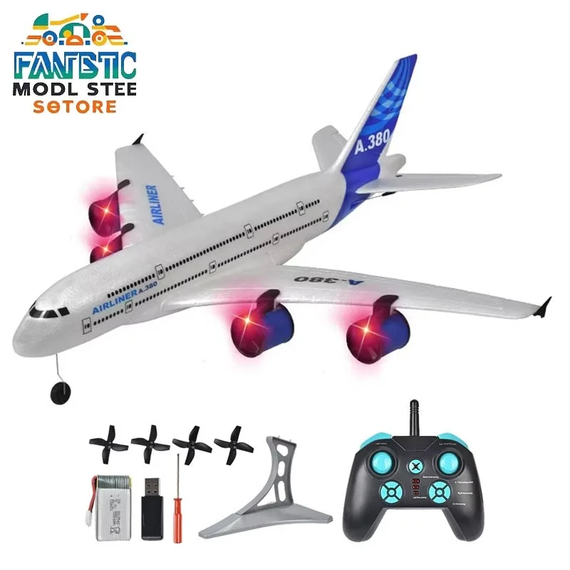 

Remote Control A380 747 Airbus Fixed Wing Foam Model Aircraft Three Channel Glider Rc Plane Toy Gift