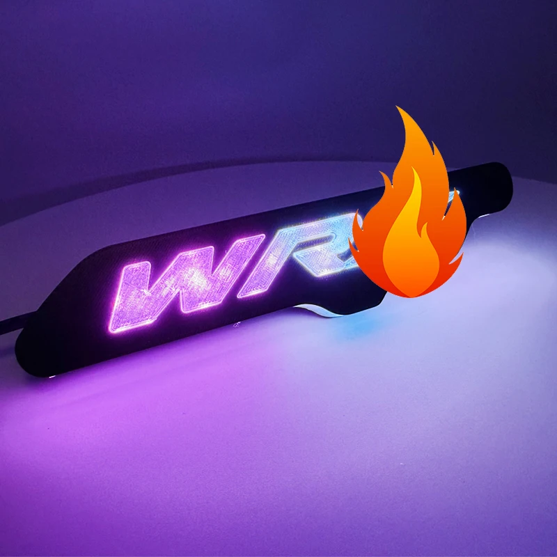 

1pc LED Flow RGB App Control Front Grill Emblem Badge Light For Subaru WRX Car Styling Accessories