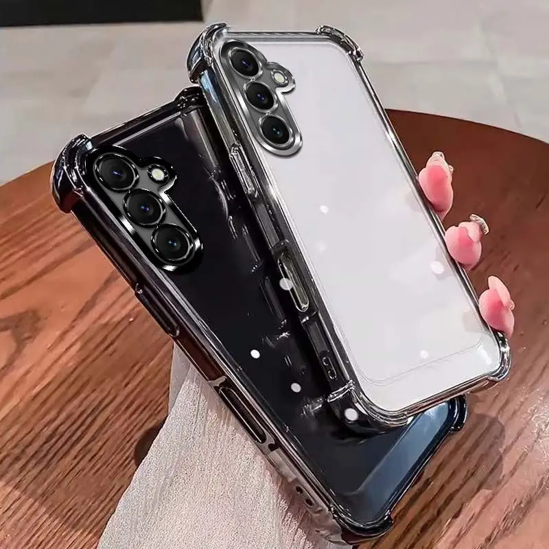 Für Samsung S26FE Hülle Luxuriöse Galvanisierte Transparente Silikonhülle Hautfreundliche TPU-Abdeckung Für Samsung S26 FE Stoßfeste Hülle – Detail 5
