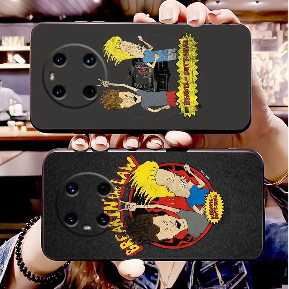 Cartoon Beavis And Butthead Phone Funda Coque Case For HUAWEI P50 P40 P30 P20 P10 P9 P8 MATE 30 20 20X 10 9 8 Case Capa Shell