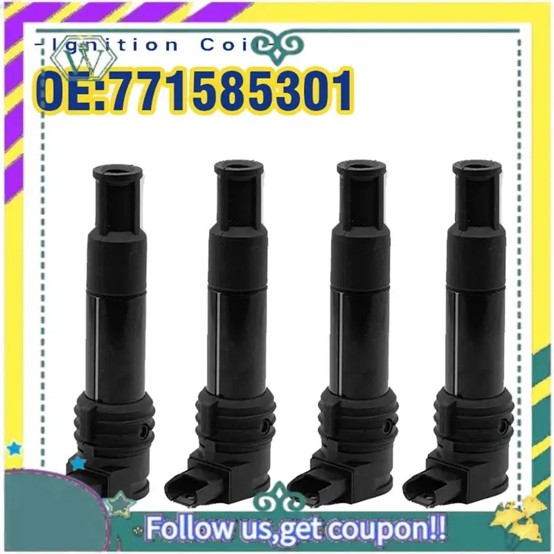 

Upgraded 4Pcs Motorcycle-Ignition Coil Kits 7715853-01 1213771585301 For BMW ST Waterbird R1200C/R1200GS R1150 RS R22 0447