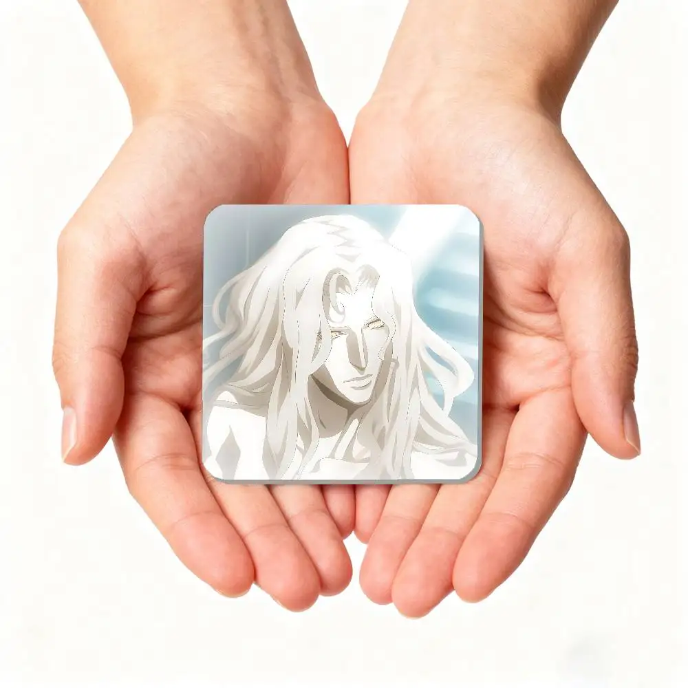 A-Alucard Refrigerator Magnet Square Stickers - Can Be Used To Personalize Home Decoration And Are Ideal Keepsakes Or Gifts.