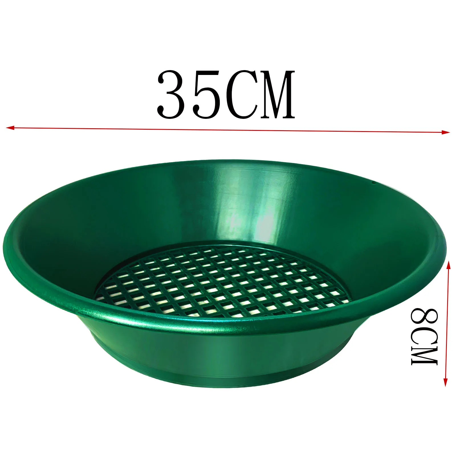 

350mm Gold Pan Screen Sifting Tray Manual Gold Washing Tool Accessory for Panning Mining Gold Washing Pan