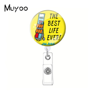 2023 New Arrival Fashion JW.org The Best Life Ever Christian Quotes Round Badge Reel Clip ID Card Badge Holder Accessories