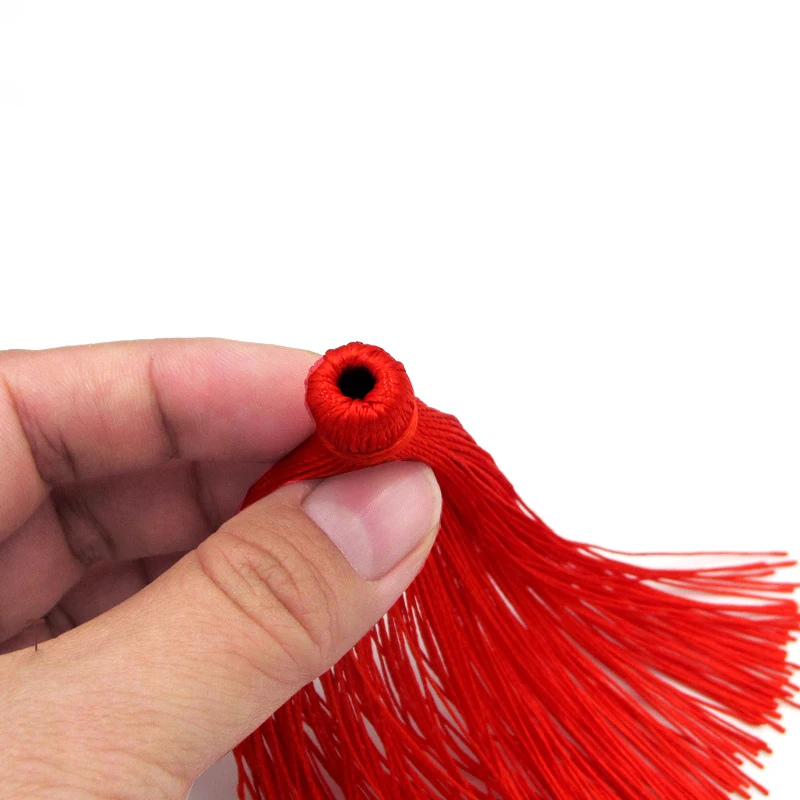 10pcs 12CM Mixed Cotton Silk Tassels Earrings Charm Pendant Satin Tassels for DIY Jewelry Making Findings Materials Components A