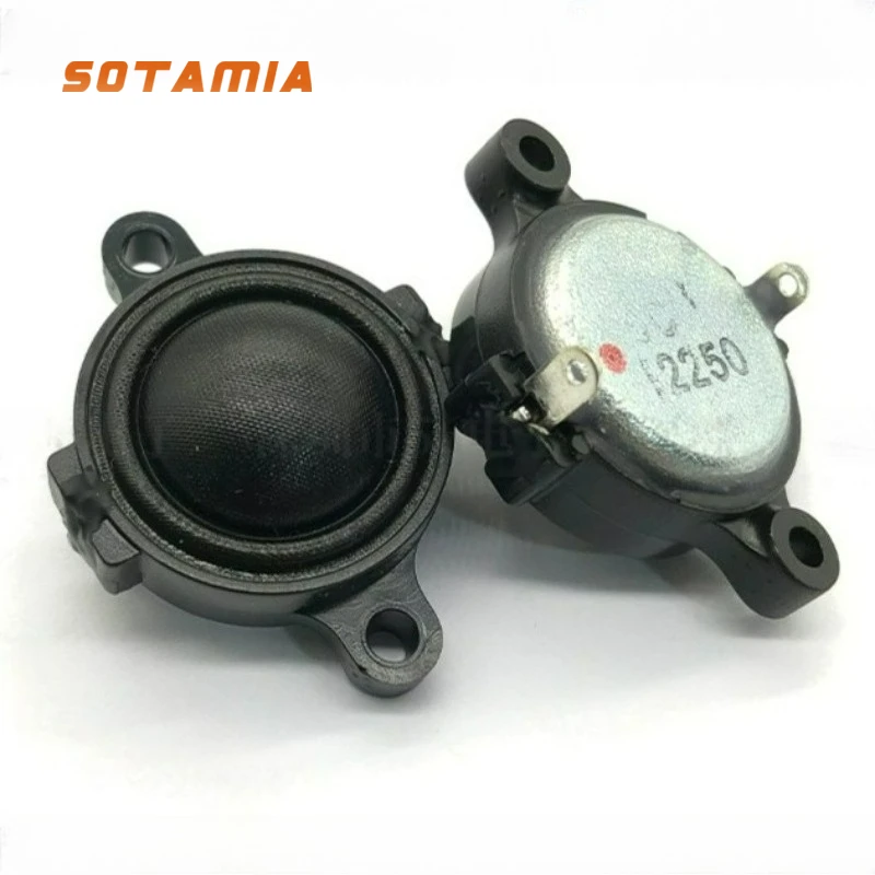 SOTAMIA 2 peças 25mm tweeter com orelha 6 Ohm 10W cúpula magnética interna filme de seda alto-falante de áudio inteligente alto-falante de som de home theater
