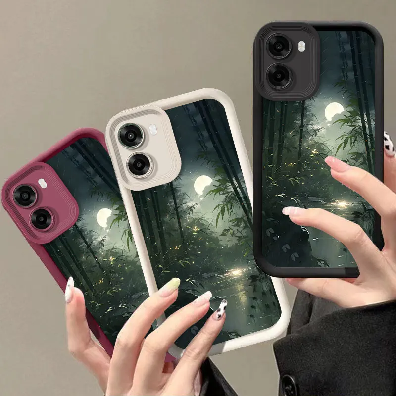 Flexible Silicone Case For OPPO A6x A6k A6s A6 Pro 5G 4G Protective Cover Shockrpoof Moonlight Print Pattern Funda - view 2