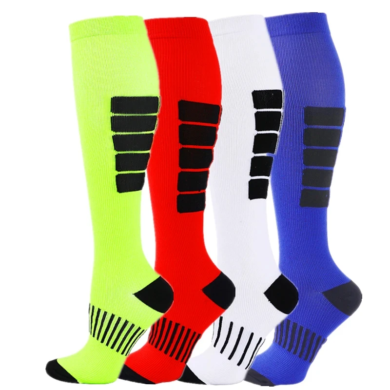 Compression Socks 20-30mmhg High Tube Socks Men Women Marathon Cycling Football Rugby Sports Socks Varicose Swelling Nurse Socks