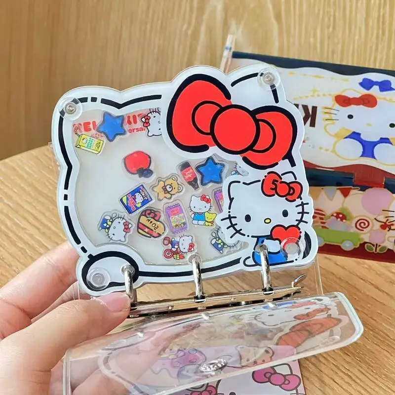 Anime Hello Kitty Shaker Small Card Album Diy 3 Inch Kpop Binder Creative Acrylic Sheets Inside Collector Card Holder Book Gifts view 5