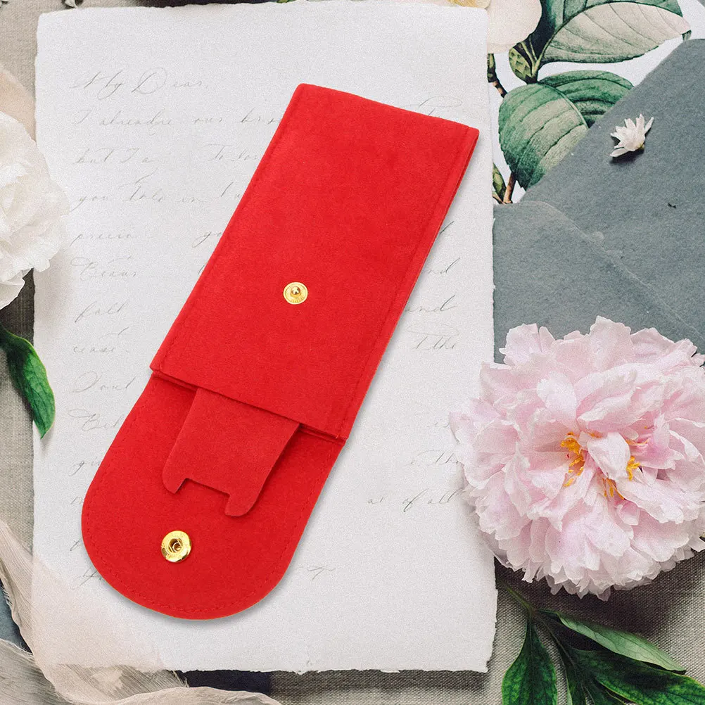 

2Pcs Watch Travel Cases Portable Organizer Pouch Buckle Closure Scratch Multifunctional Storage Suitable for Various