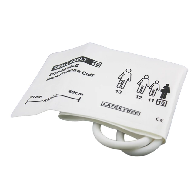 10pc Disposable medical supplies 20-27cm double tube NIBP cuffs adult disposable pressure cuffs