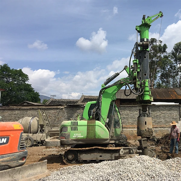 5.4 Ton  Mini  Bore Pile Rotary Drilling Rig Machine