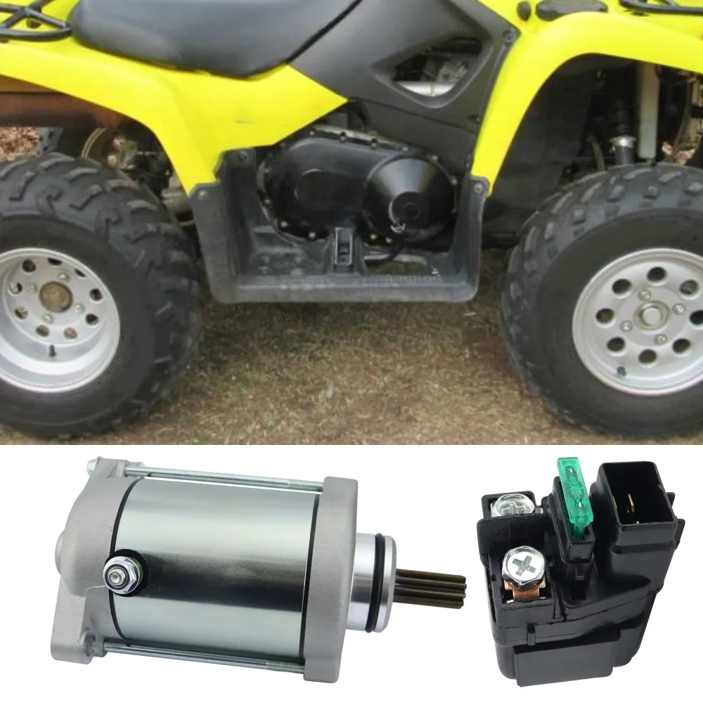 Стартер мотоцикла с электромагнитным реле для Suzuki Vinson 500 4x4 LT-A500F 2002-2007 31100-44D10 31100-44D21 часть мотоцикла