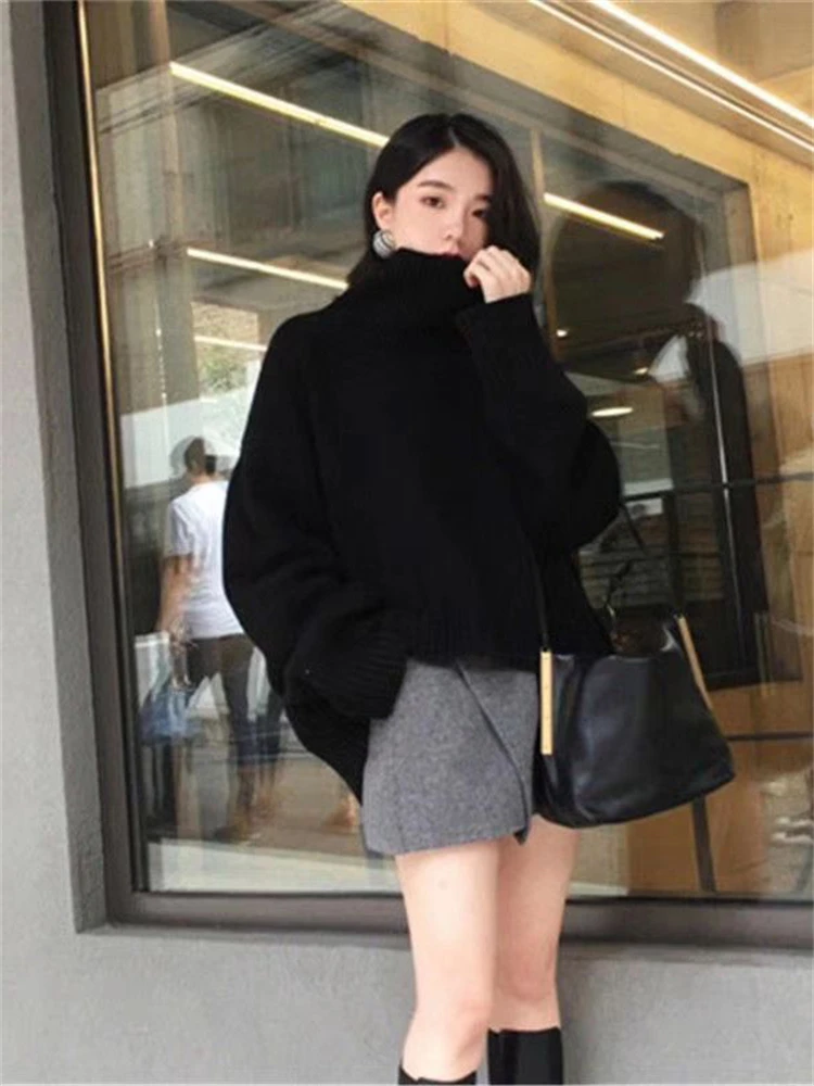 

Women Sweater Fall 2022 Women Clothing Pullover Female Knitting Sweaters Skinny Tops Loose Elegant Knitted Outerwear Thick Slim