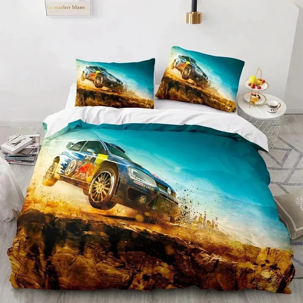 Sports Car Bedding Set For Bedroom Soft Modern Bedspreads Comefortable Kids Duvet Cover Quilt Cover And Pillowcase