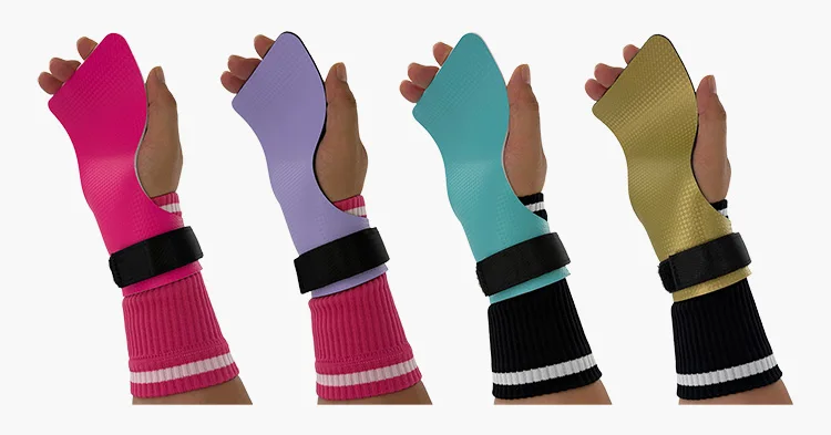 Picture 6: Perfect Combination of Carbon Hand Grips and Sweatband Wrist Wrap for Crossfit Pull Ups Cross Training Gymnastics Workout