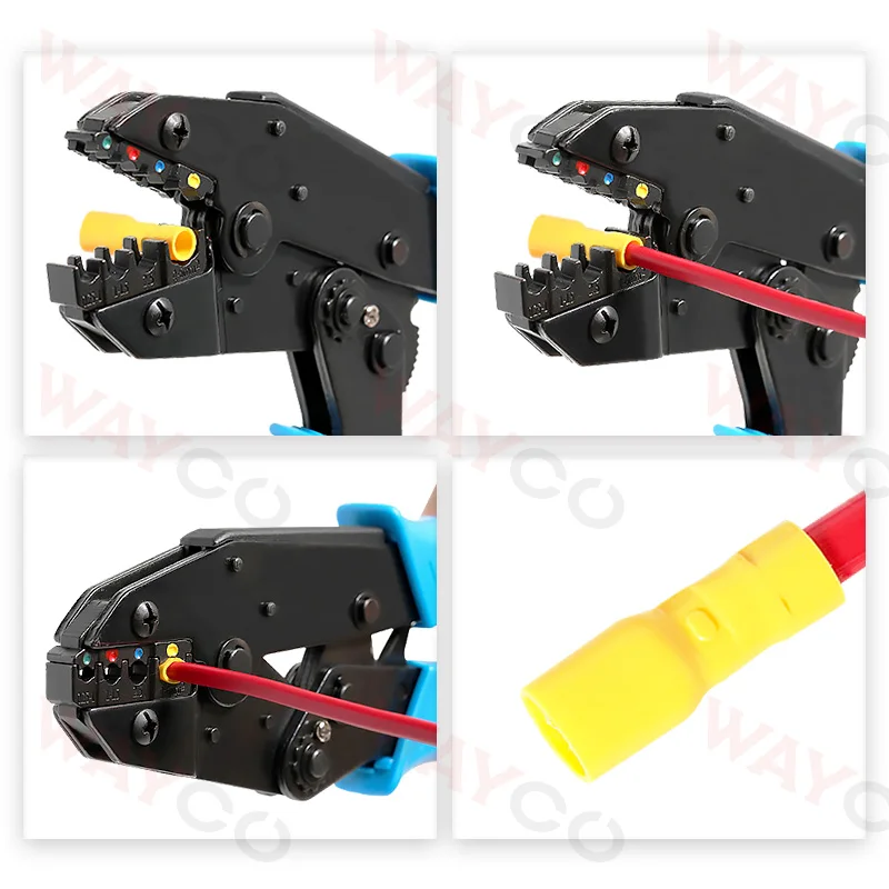 50PCS 6.3mm Spade Crimp Terminals Electrical Wire Connectors Faston Insulated Female For Quick Connection Cables Splice Plugs