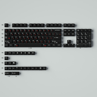 GMK WoB Red Cyrillic 23/129 Keys Cherry Profile PBT Material Keycaps Sublimation For 64/84/960 Mechanical Keyboard