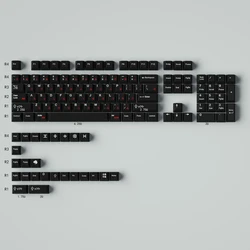 GMK WoB czerwone Cyrillic 23/129 klawisze z wiśniowym profilem PBT sublimacja klawiszy do 64/84/960 klawiatury mechanicznej