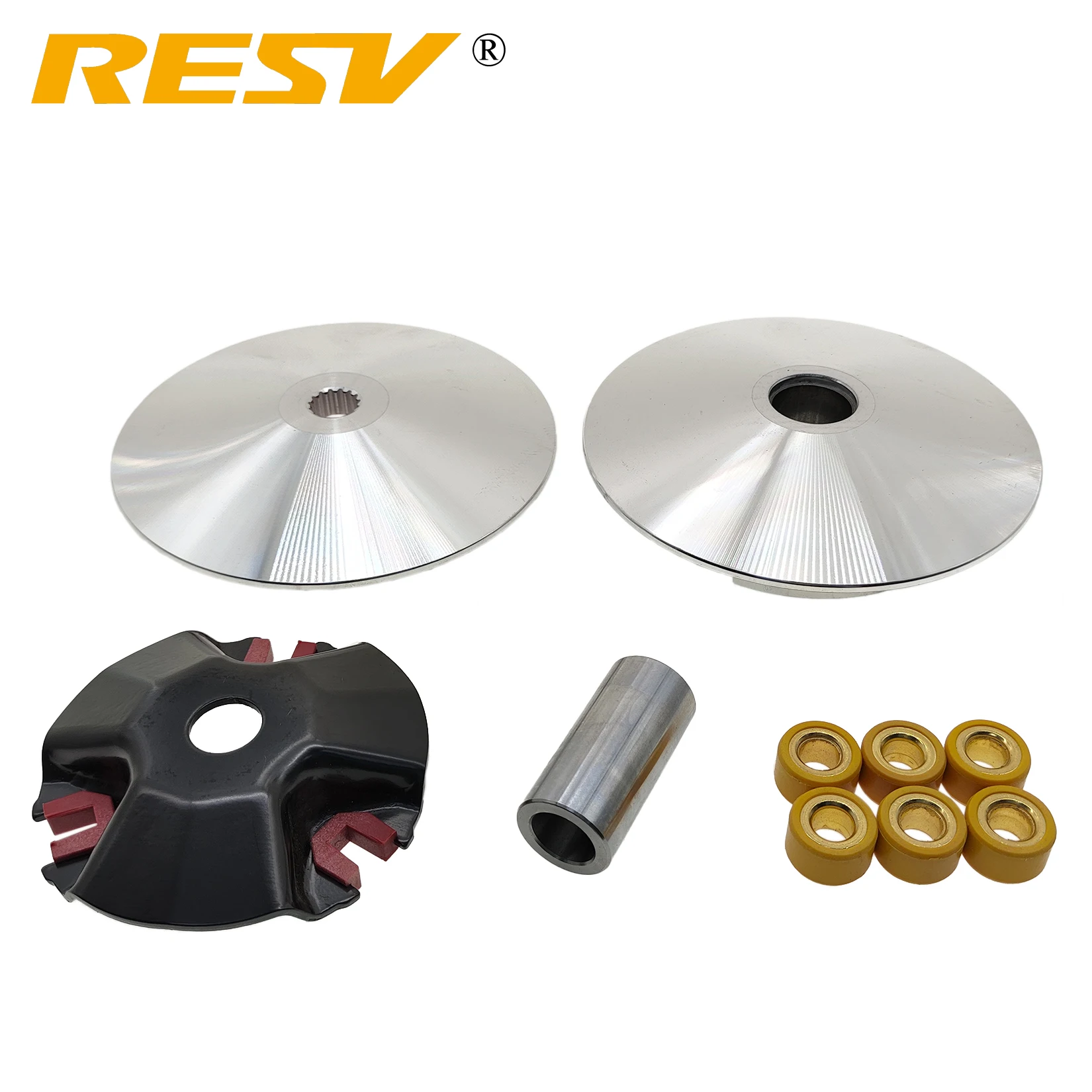 RESV for Yamaha NMAX125 NMAX150 NMAX155 14.4g Roller MBK OCITO N-MAX NMAX TRICITY 125 155 Variator Drive Face Pulley Assy