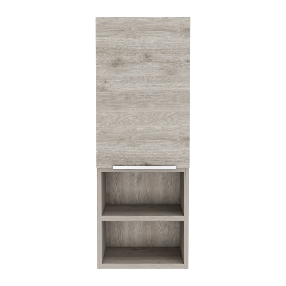 

Light Grey 2-Shelf Bathroom Cabinet