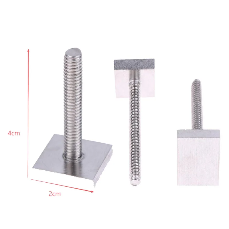 Parafusos T de Aço Inoxidável M6*35mm 20X20mm (3/5 Peças) para Suporte de Bicicleta Thule Free Ride 532 T Track