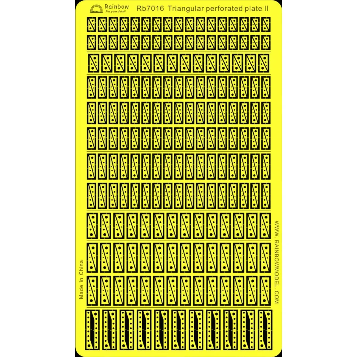 

Rainbow The Etching Part PE 1/700 Triangular perforated plate II RB7016
