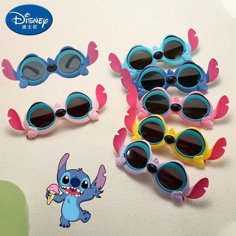 Anime Disney Anime Lilo & Stitch Sunglasses Stitch Figures Outdoor Sunglasses Cartoon Stitch Party Glasses Boys Girls Toy Gifts