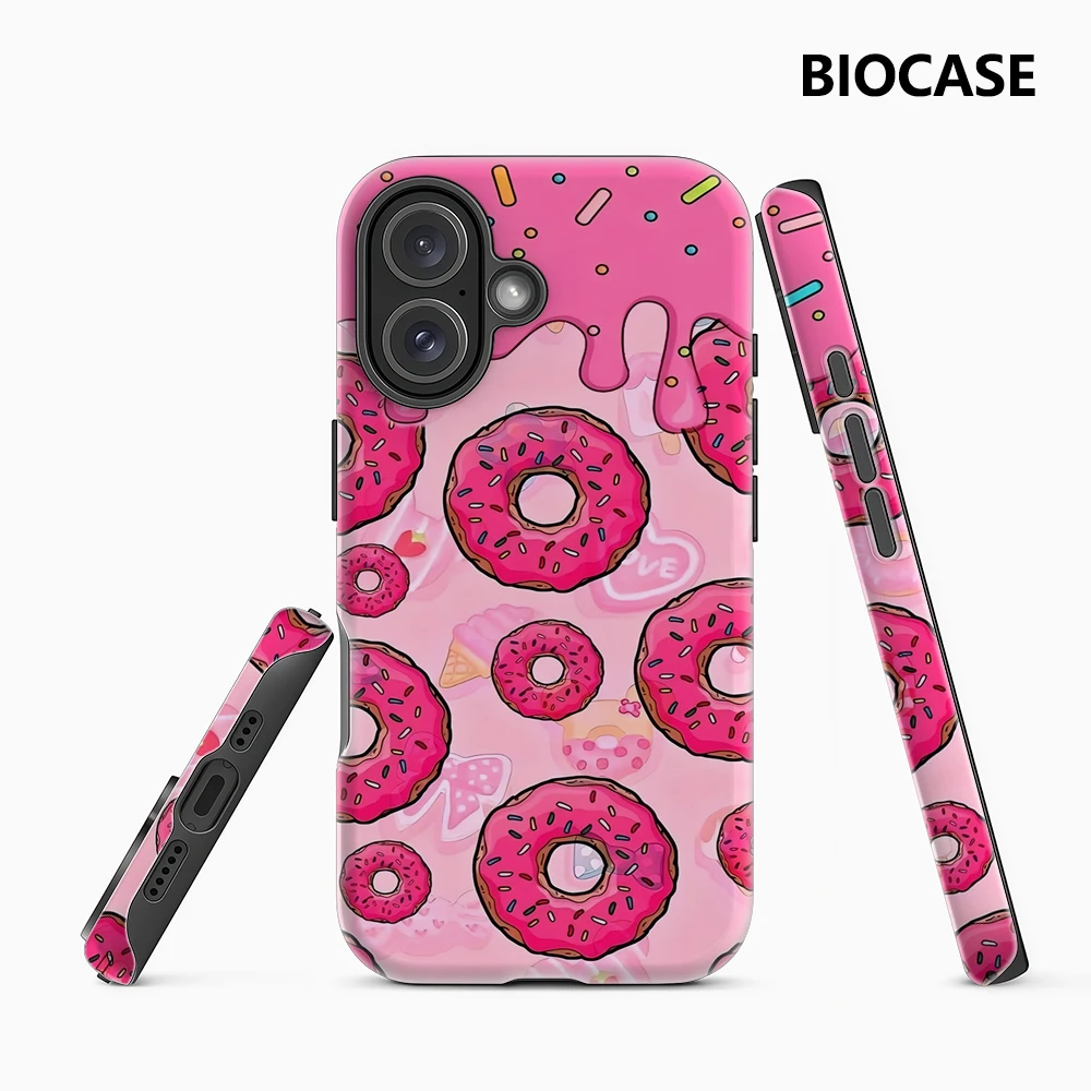 Pink Donut Delight IPhone 17 Must-Haves Handyhülle für IPhone 17 16 15 14 13 12 11 Pro Max Plus Doppelschichtige Rückseite