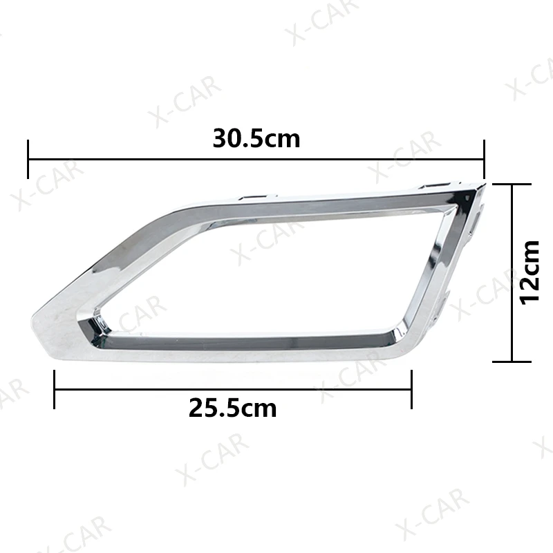 2PCS For VW Atlas 2018 2019 Front Bumper Fog Light Foglamp Trim Cover Frame Decorative Cap Lid 3CN853665BAV3 3CN853666BAV3 - view 3