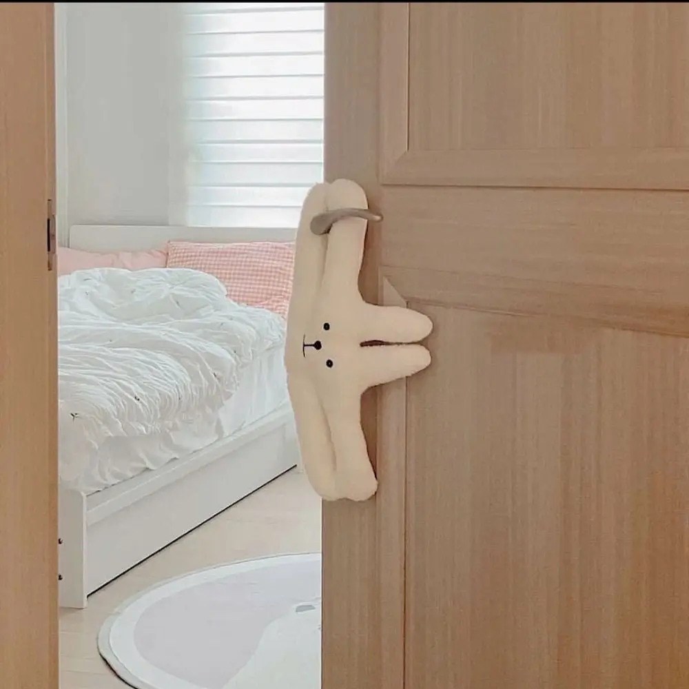 Bear Multipurpose Door Handle Hanger Baby Safety Lock Child Protection Equipment Plush Doll Door Stopper Cabinet Door Clip