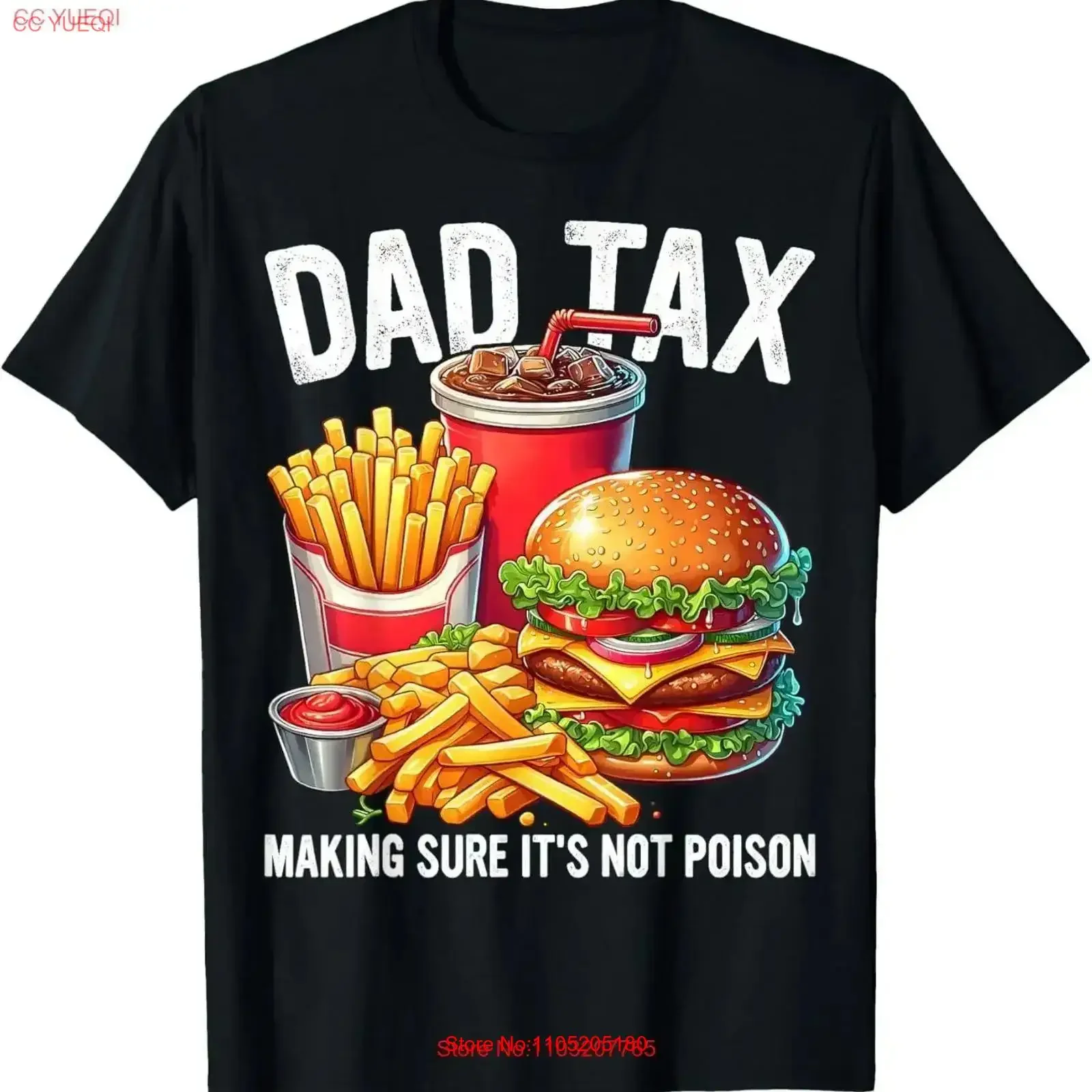 Dad Tax Making Sure It's Not Poisoned Funny Father's Day T Shirt vintage Washed streetwear fashion Breathable vintage Washed