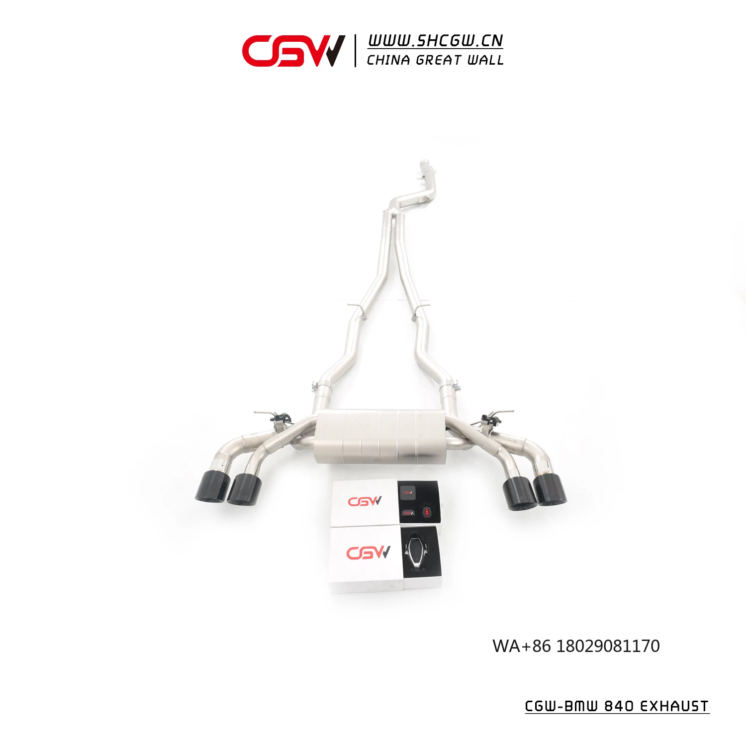 

Новейшая роскошная двойная выхлопная труба для BMW 8 серии 840, автозапчасти, глушитель