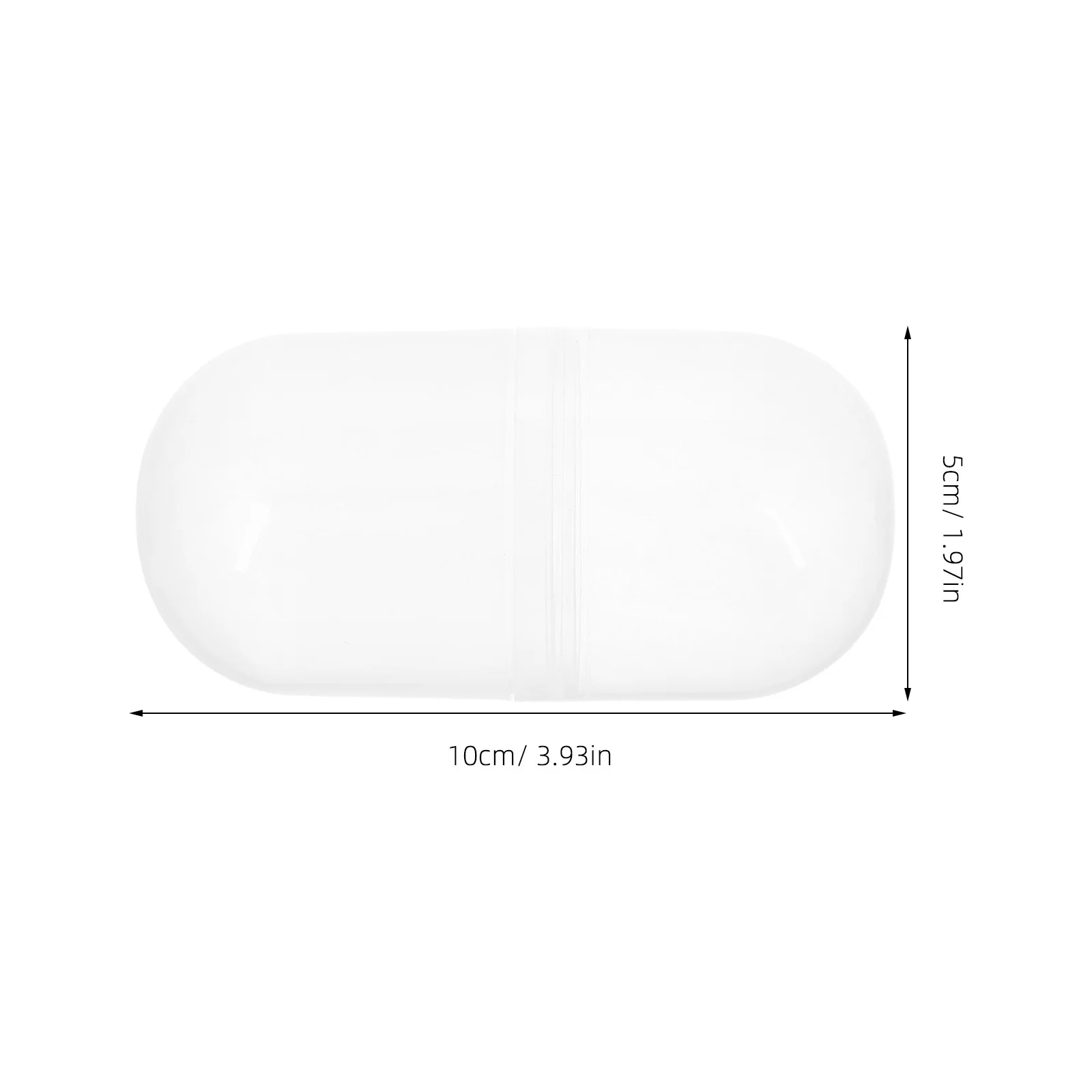 4Pcs Clear Plastic Fillable Capsules for Gumball Machines Candy Containers Bulk Party Favors Goodie Case Stuffer Transparent