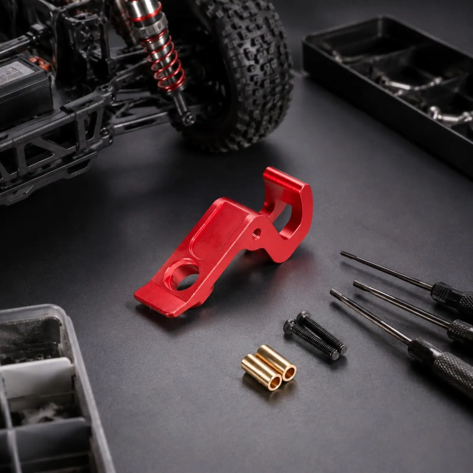RC Car Body Fixing Clip Hook Design CNC Aluminum Alloy Shell Retainer for 1/16 Remote Control Car Compatible