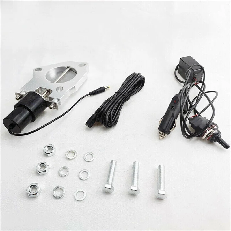 

2.5In/63Mm Electric Exhaust Cutout Valve Control Motor Cut Out Kit With Manual Switch Universal Electric Exhaust Cut Out Durable