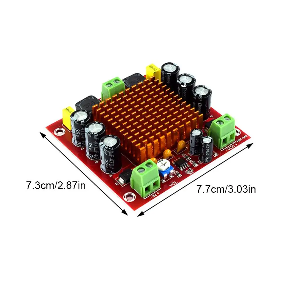 Digital Amplifier Board TPA3116DA TPA3116 150W D2 Mono Channel Digital Power Audio Amplifier Board XH-M544 DC 12V 24V