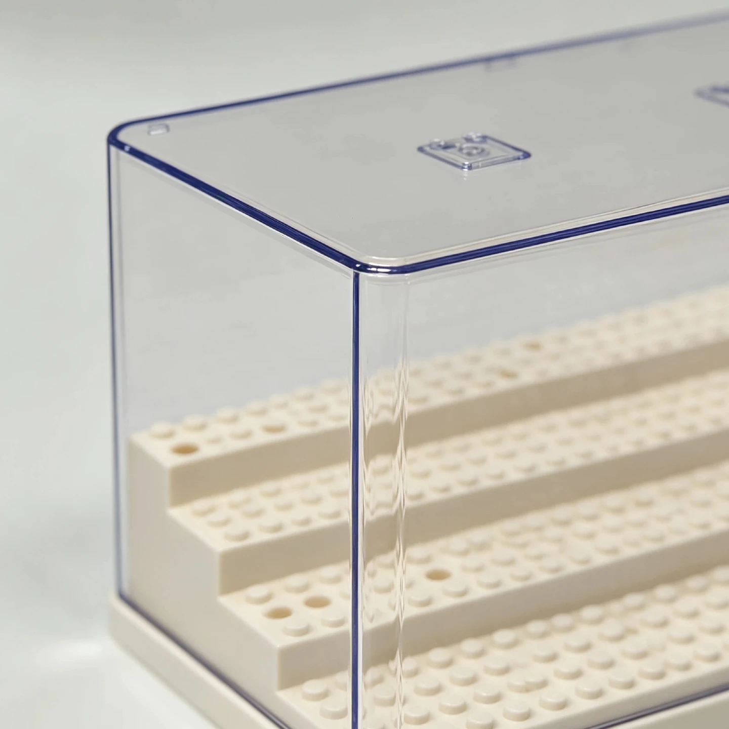 Stackable Acrylic Minifigure Display Case, High Transparency Mini Brick Figure Storage Box, Dustproof Desktop Toy Organizer