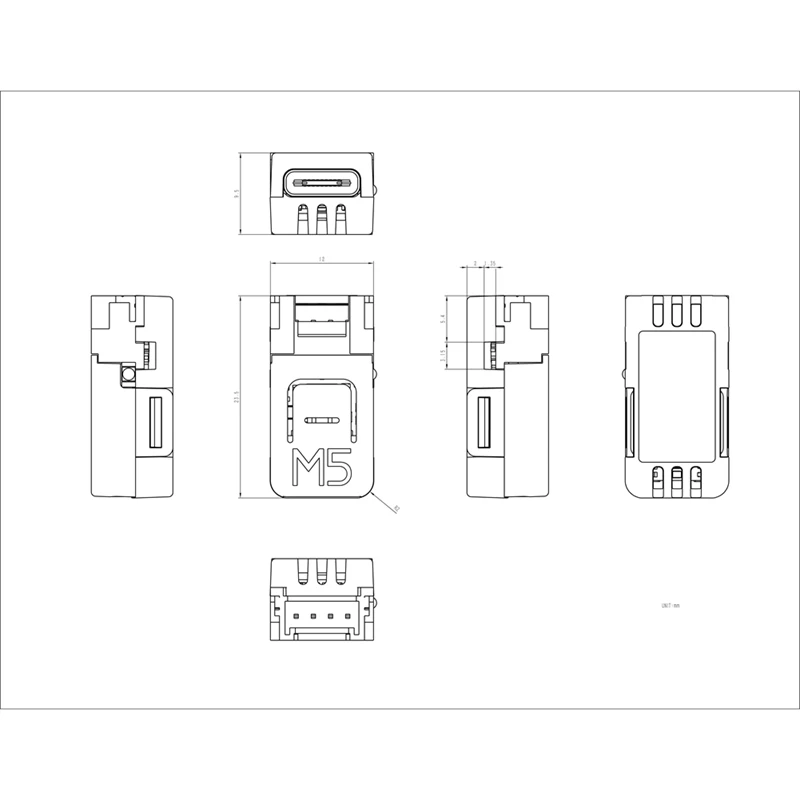 M5nanoc6 scheda di sviluppo Iot a bassa potenza integrata ESP32-C6FH4 supporto wi-fi 6 e Zigbee emettitore a infrarossi integrato